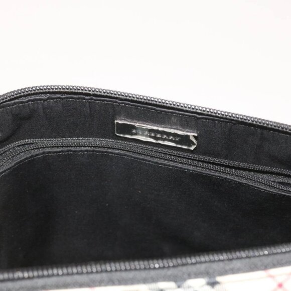 BURBERRY Nova Check Hand Bag Nylon Canvas Beige Auth - Picture 12 of 16